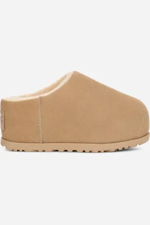 UGG ® Pumped Slide in Brown, Size 3, Suede/Leather