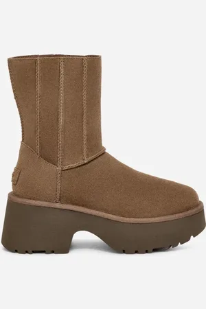 UGG ® Classic Twin Seam New Heights Boot in , Size 5, Suede/Polyester/Wool