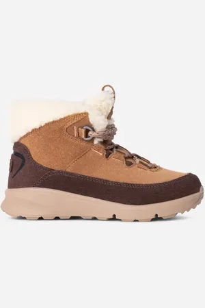 UGG ® TerreTrail Cozy Lace Boot in Brown, Size 13, Leather/Polyester
