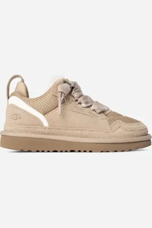UGG ® Lowmel Trainer for Kids in Tan, Size 13, Suede/Polyester/Wool