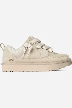 UGG ® Lo Lowmel Sneaker for Men in White, Size 11, Suede/Polyester