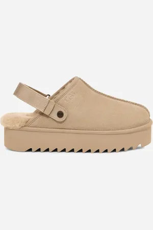 UGG ® Lanah Platform Clog for Women in Brown, Size 6, Polyester/Wool