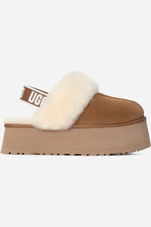 UGG ® Funkette Slipper for Women in Brown, Size 6, Leather/Polyester