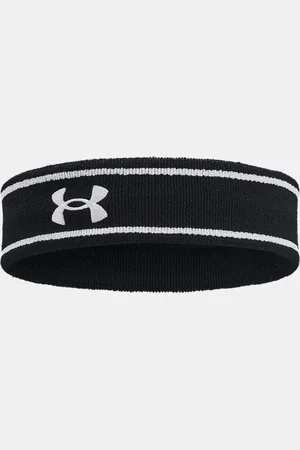 Under Armour Striped Performance Terry Unisex Headband / White / OSFM