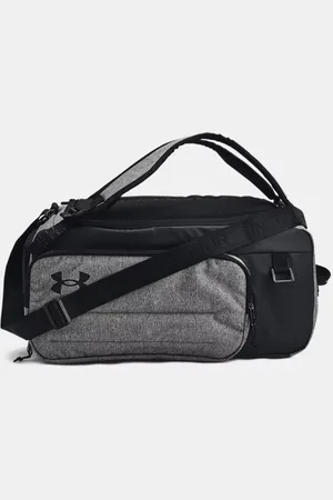 Under Armour Contain Duo Small Backpack Duffle Castlerock Medium Heather / Black / White OSFM