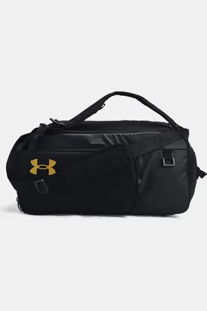 Under Armour Contain Duo Medium Backpack Duffle / Metallic Gold OSFM