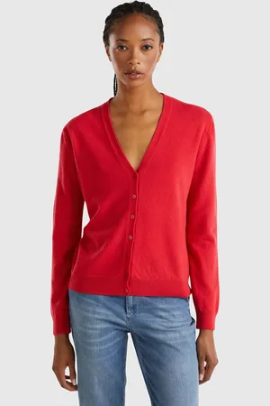 Benetton round neck cardigan on sale