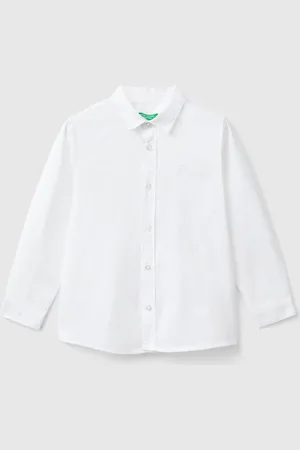 Benetton Benetton, Classic Shirt In Pure Cotton, size 18-24, , Kids