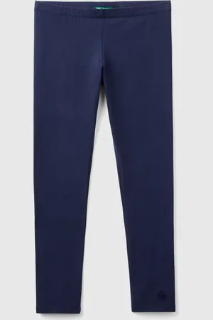 Benetton Benetton, Leggings In Stretch Cotton With Logo, size 3XL, , Kids