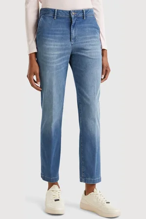 Benetton Benetton, Slim Fit Denim Chinos, size, , Women