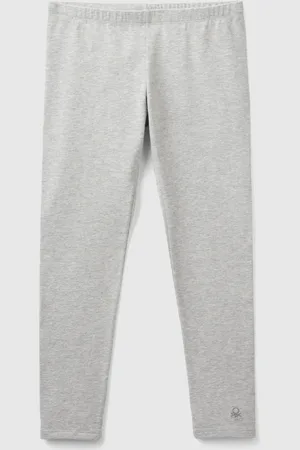 Benetton Benetton, Leggings In Stretch Cotton With Logo, size L, , Kids