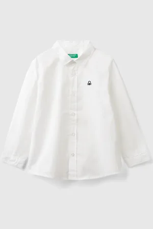 Benetton Benetton, Shirt In Pure Cotton, size 18-24, , Kids