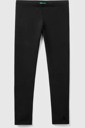 Benetton Benetton, Leggings In Stretch Cotton With Logo, size 3XL, , Kids