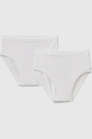 Benetton Benetton, Two Pairs Of Underwear In Stretch Cotton, size 2XL, , Kids