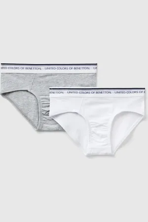 Benetton Benetton, Two Briefs With Logoed Elastic, size 18-24, , Kids