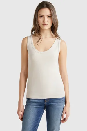 Benetton Benetton, Tank Top In Pure Cotton, size XS, , Women