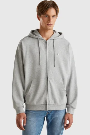 Benetton Benetton, Zip-up Hoodie In Cotton, size XL, , Men