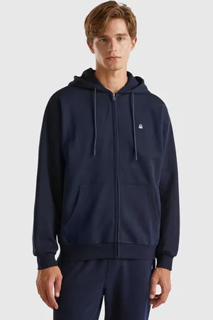 Benetton Benetton, Zip-up Hoodie In Cotton, size XL, , Men