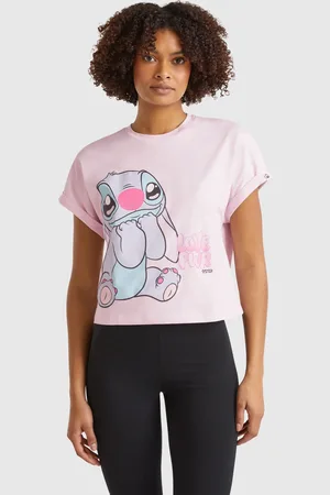 Benetton Benetton, Lilo & Stitch disney Boxy Fit T-shirt, size XS, , Women