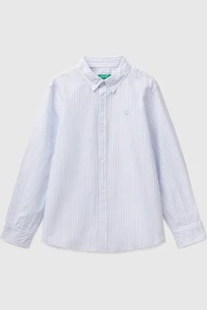 Benetton Benetton, Striped Button Down Shirt, size 2XL, , Kids