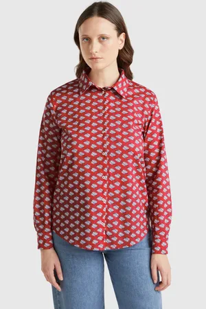 Benetton Benetton, Patterned Shirt, size L, , Women