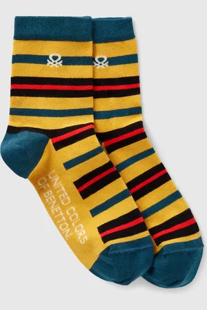 Benetton Benetton, Multicolor Striped Socks, size 3-7, , Women