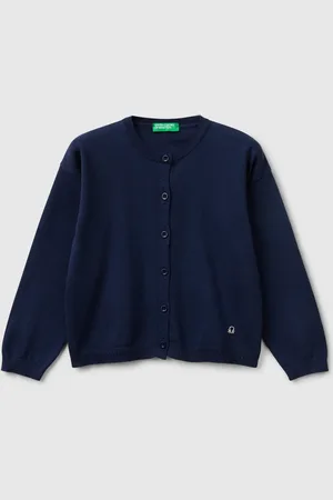 Benetton Benetton, Pure Cotton Crew Neck Cardigan, size 18-24, , Kids