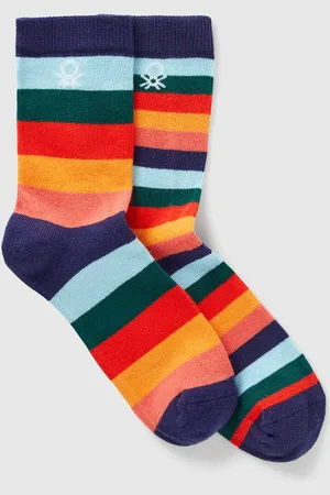 Benetton Benetton, A Pair Of Mix & Match Socks, size 8-9, , Kids