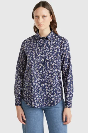 Benetton Benetton, Floral Shirt, size XS, , Women