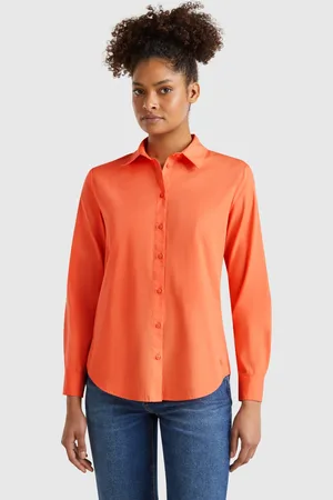 Benetton Benetton, Regular Fit Shirt In Cotton, size XS,, Women