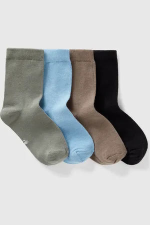 Benetton Benetton, Four Pairs Of Socks In Stretch Cotton, size 1-2, , Kids