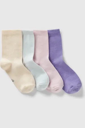 Benetton Benetton, Four Pairs Of Socks In Stretch Cotton, size 3-4, , Kids