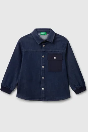 Benetton Benetton, Denim Shirt, size 3-4, , Kids