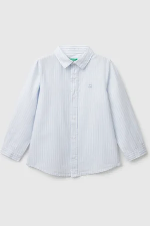 Benetton Benetton, Striped Shirt In Pure Cotton, size 3-4, , Kids