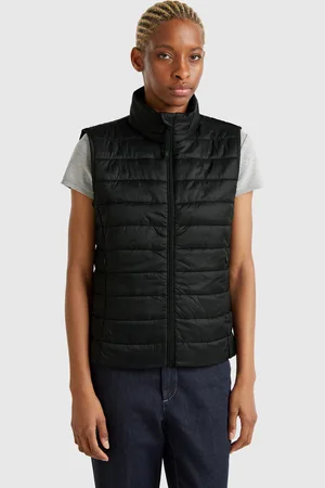 Benetton Benetton, Sleeveless Slim Fit Jacket With Padding, size L, , Women