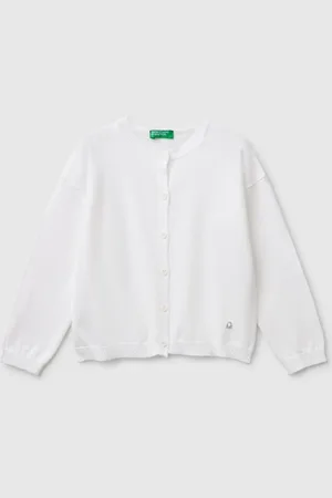 Benetton Benetton, Pure Cotton Crew Neck Cardigan, size 18-24, , Kids