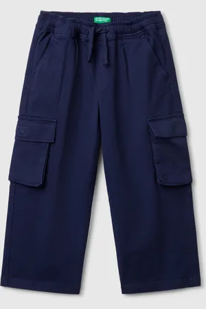 Benetton Benetton, Stretch Cotton Cargo Trousers, size 5-6, , Kids