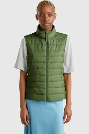 Benetton Benetton, Sleeveless Slim Fit Jacket With Padding, size XS, , Women