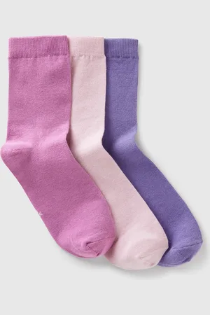Benetton Benetton, Three Pack Of Cotton Socks, size 9-11, , Women