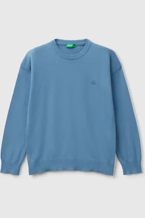Benetton Benetton, Sweater In Pure Cotton With Logo, size L, , Kids