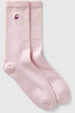 Benetton Benetton, Sporty Socks In Organic Stretch Cotton, size 3-7, , Women