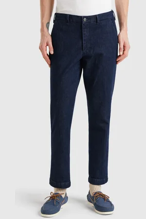 Benetton Benetton, Slim Fit Denim Chinos, size 38, , Men