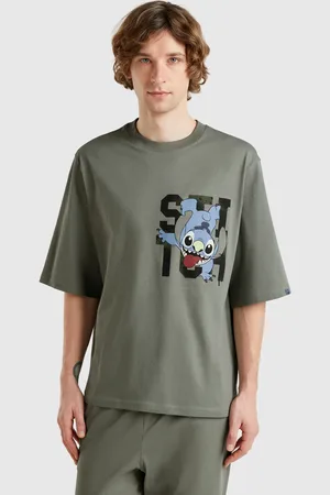 Benetton Benetton, Lilo & Stitch disney T-shirt In Pure Cotton, size L, , Men