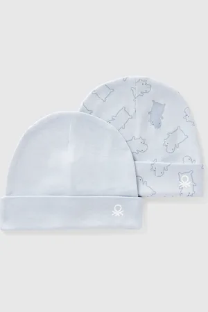Benetton Benetton, Two Hats In Cotton, size 0-3, , Kids