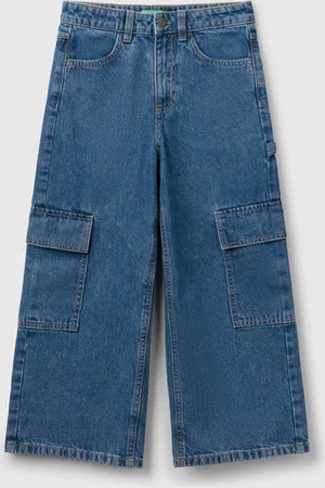 Benetton Benetton, Loose Fit Cargo Jeans, size M, , Kids