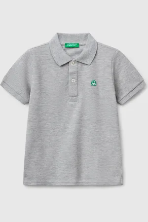 Benetton Benetton, Short Sleeve Polo In Pure Cotton, size 18-24, , Kids
