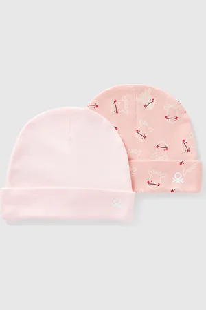 Benetton Benetton, Two Hats In Cotton, size 3-9, , Kids