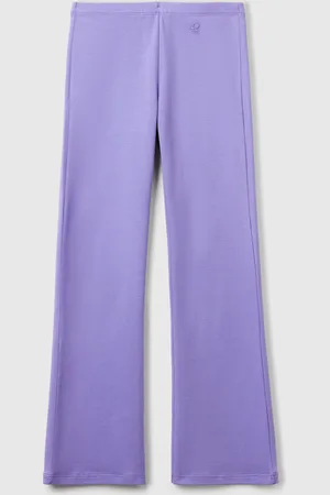 Benetton Benetton, Flared Leggings In Stretch Cotton, size L, , Kids