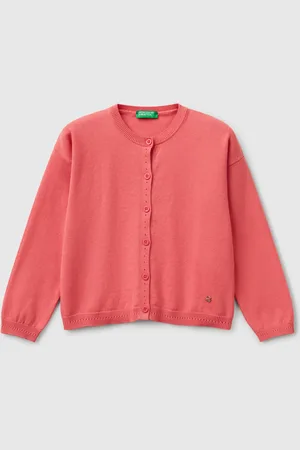 Benetton Benetton, Pure Cotton Crew Neck Cardigan, size 5-6, , Kids
