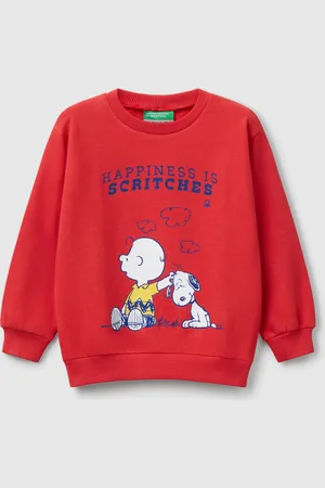 Benetton Benetton, Snoopy peanuts Sweatshirt In Cotton, size 2-3, , Kids